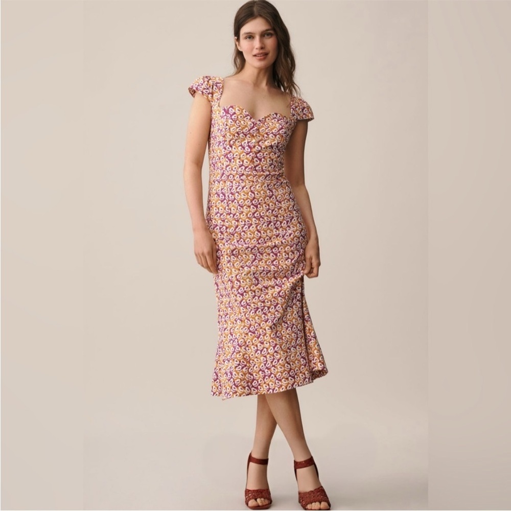NWT! Anthropologie The Cecily Fit & Flare Sweetheart Dress by Maeve 🧵